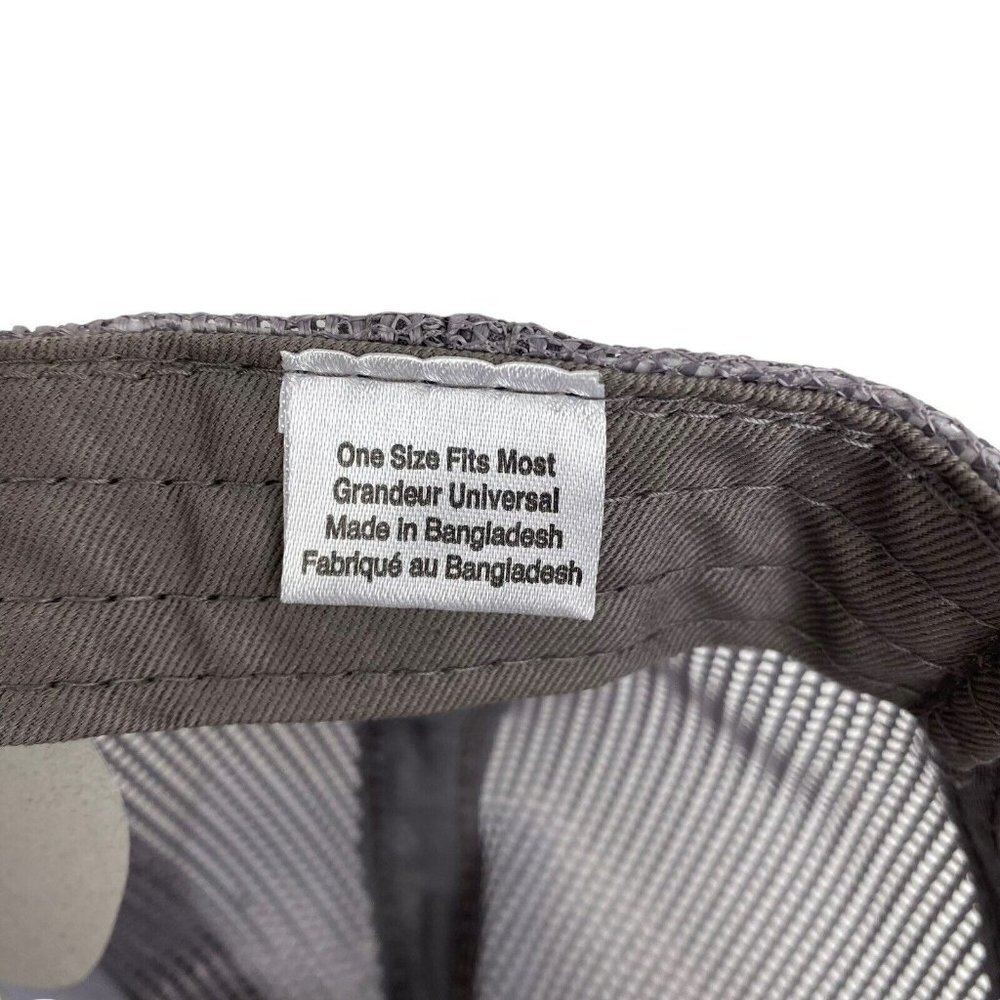 Bass Pro Shops Grey Printed Logo Trucker Mesh Hat Snapback Closure‎ NEW - Picture 9 of 9